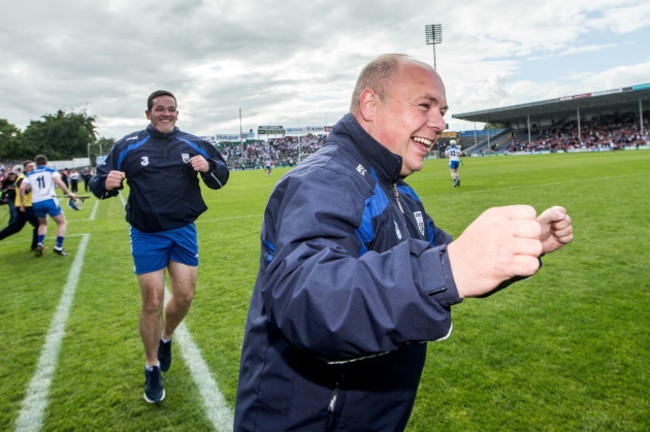 Derek McGrath celebrates at the final whistle