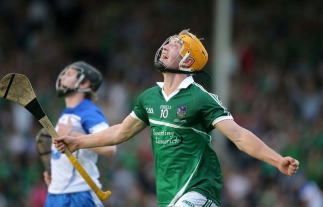 Seamus Flanagan celebrates the final whistle