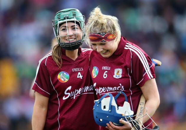 Heather Cooney and Shauna Healy celebrate