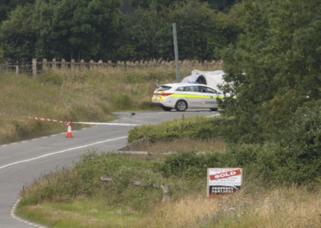 12/7/2015. Laois Car Crash. The scene outside Rath