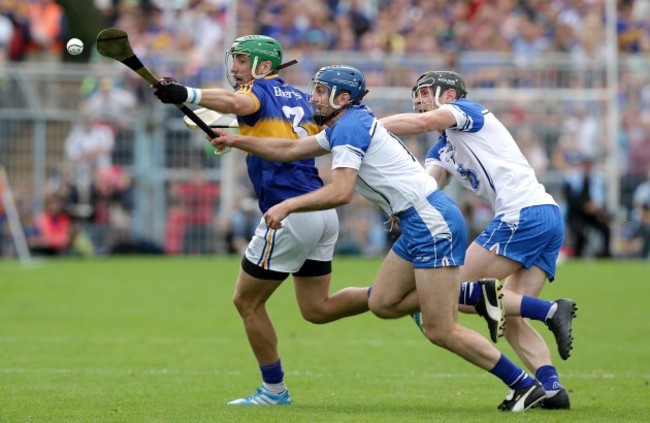 James Barry put under pressure by Michael Walsh and Kevin Moran