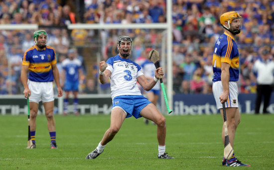 Maurice Shanahan celebrates scoring a point