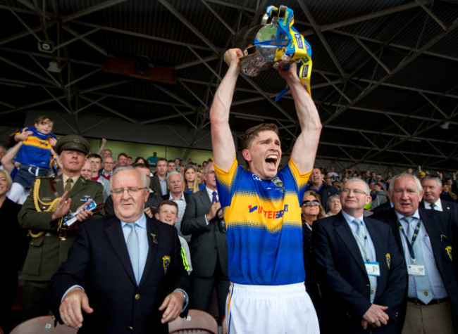 Brendan Maher lifts the trophy