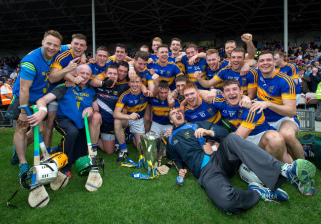 Tipperary celebrate with the trophy