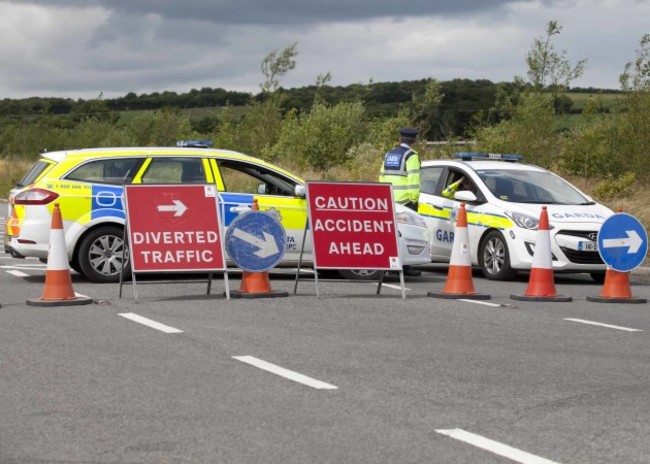 12/7/2015. Laois Car Crash. The scene outside Rath