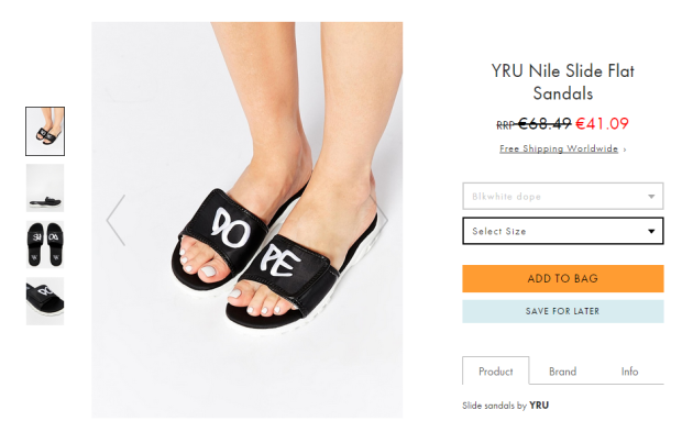dope flip flops