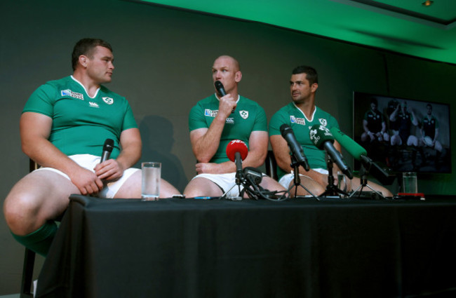 Jack McGrath, Paul O'Connell and Rob Kearney