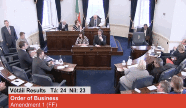 seanad applause
