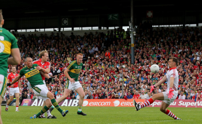 Kieran Donaghy score their first goal of the game