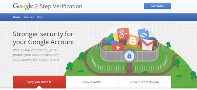 google 2 step verification