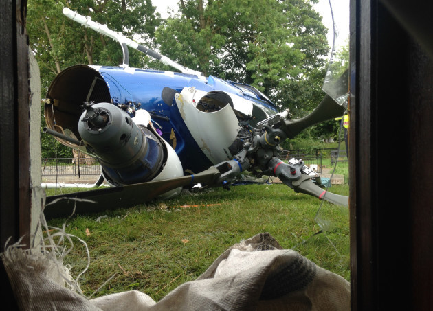 Copter crash in Co Longford
