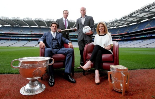 Rachel Wyse and Brian Carney with Jamesie O&rsquo;Connor and Peter Canavan