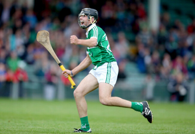 Colin Ryan celebrates scoring a late point