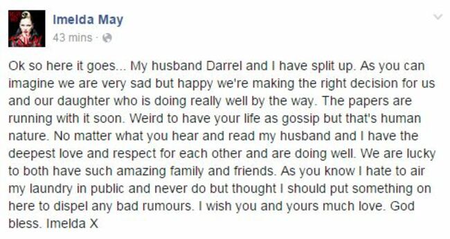 imelda may split