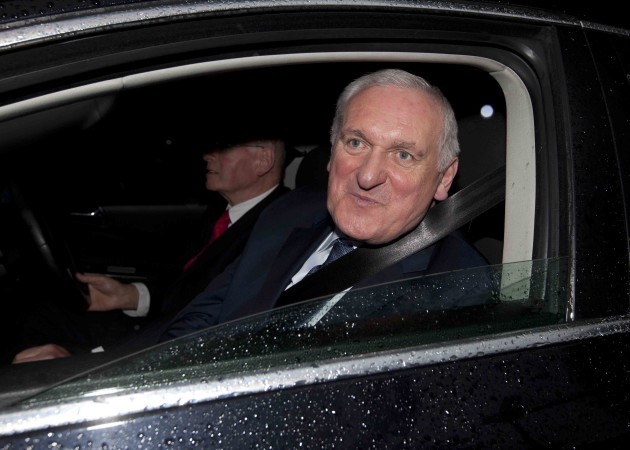 16/7/2015. Bertie Ahern leavess Banking Inquiry to