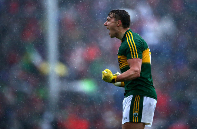 James OÕDonoghue celebrates scoring a late point