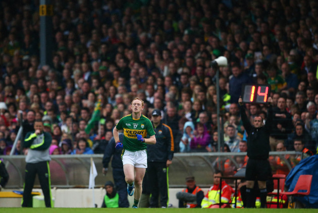 Colm Cooper comes on for Kieran Donaghy