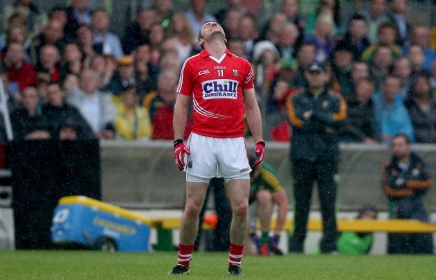 Donncha O'Connor reacts after missing a chance
