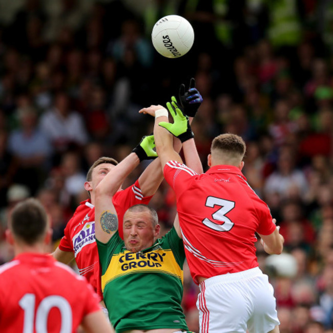 Kieran Donaghy with Mark Collins and Eoin Cadogan