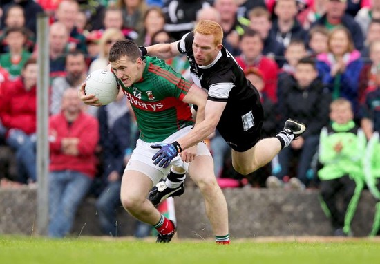 Cillian O'Connor with Ross Donovan