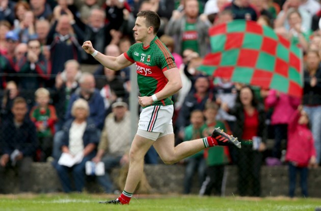 Cillian O'Connor celebrates scoring his side's first goal