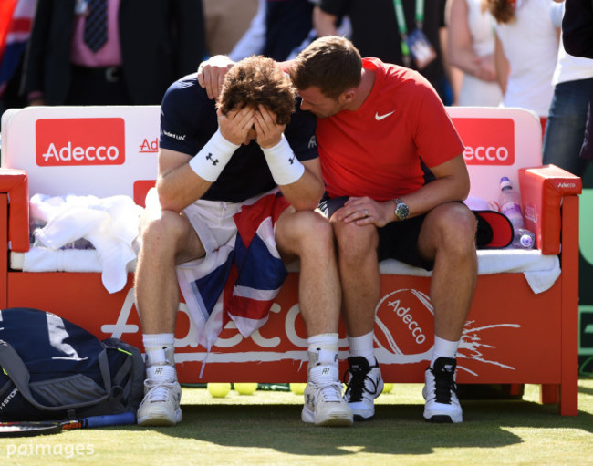 Tennis - Davis Cup - Quarter Finals - Great Britain v France - Day Three - The Queen's Club