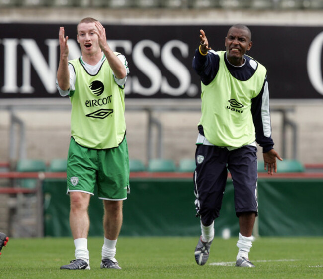 Stephen Elliott and Clinton Morrison