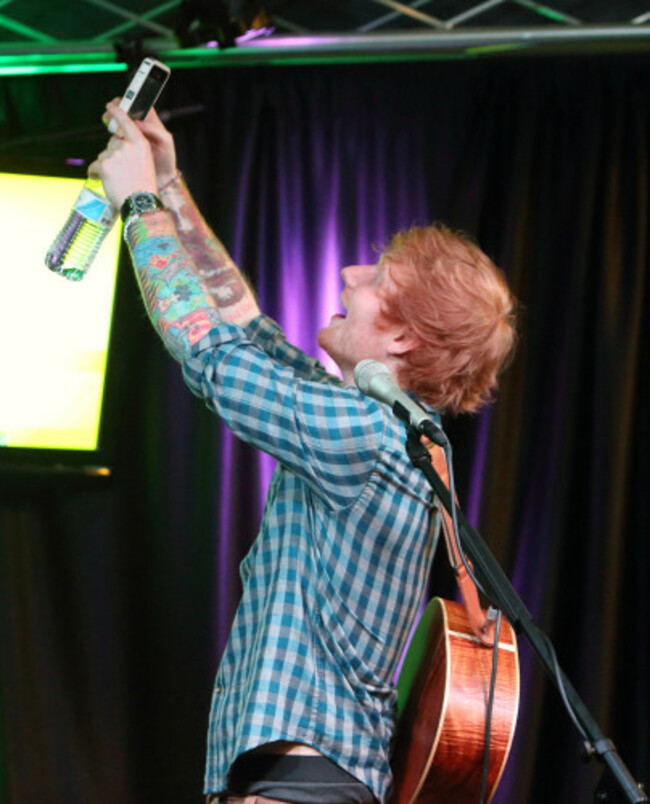 Ed Sheeran visits Q102 - Philadelphia