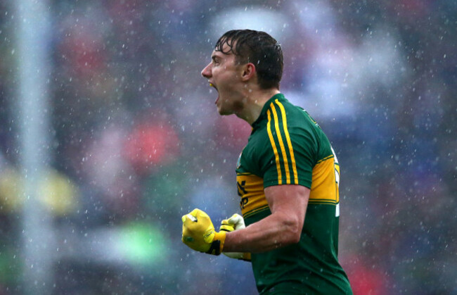 James O&Otilde;Donoghue celebrates scoring a late point