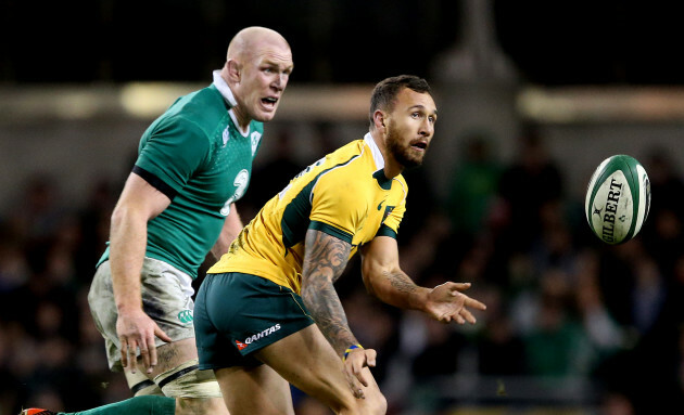 Paul O'Connell and Quade Cooper