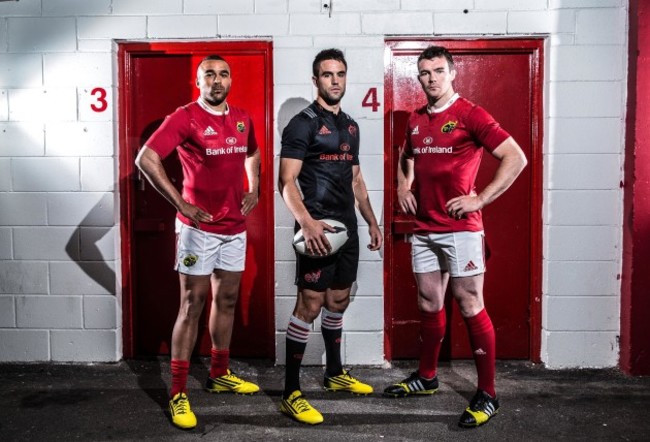 Simon Zebo, Conor Murray and Peter O’Mahony