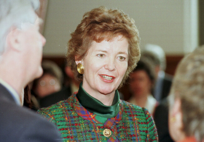 Irish president Mary Robinson Leeds