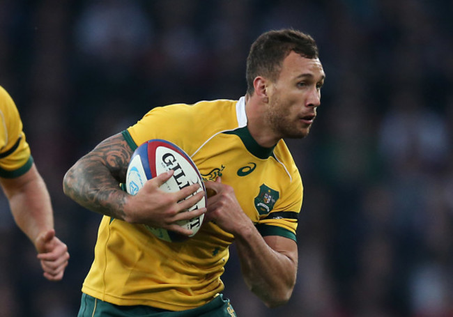 AustraliaÕs Quade Cooper  29/11//2014