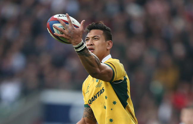 AustraliaÕs Israel Folau 29/11//2014