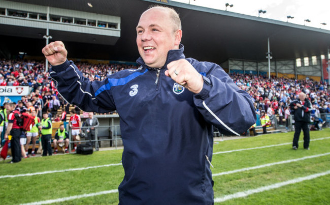 Derek McGrath celebrates at the final whistle