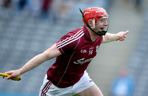 Joe Canning celebrates his goal