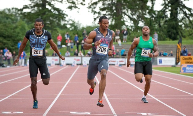 Jamaica's Yohan Blake wins the Aon Men's International 100m