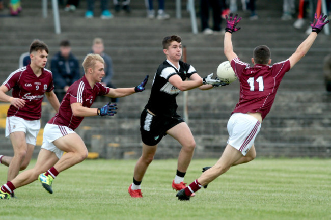 Patrick O'Connor with Cillian McDaid, Liam Ó Ceallaigh and Finnian Ó Laoi