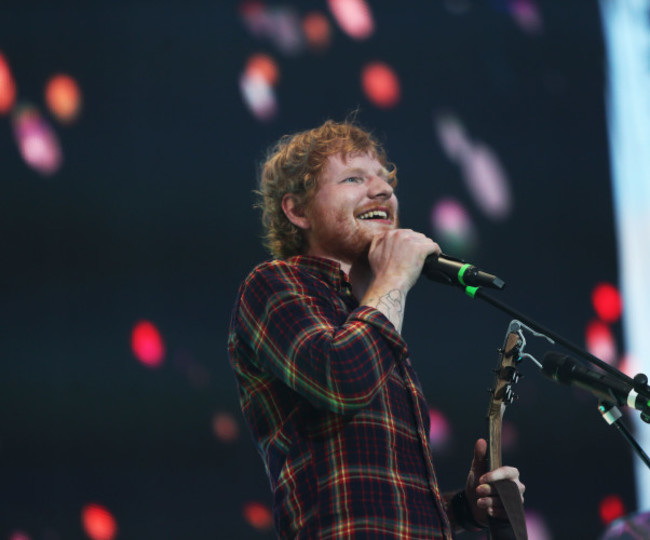 24/7/2015. Ed Sheeran performing at Croke Park Dub