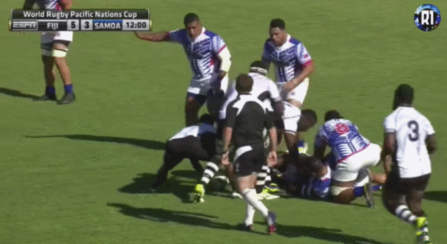 Samoa Fiji try 1