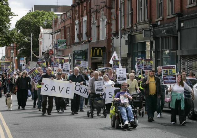 25/7/2015 A community protest against Dublin Bus b