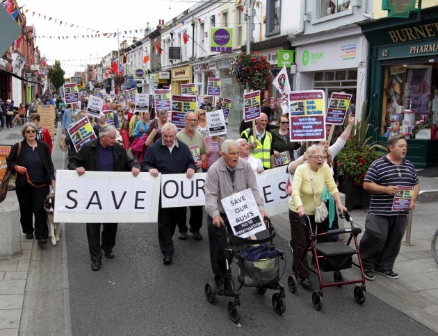 25/7/2015 A community protest against Dublin Bus b