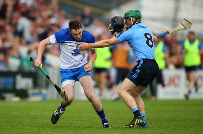 Johnny McCaffrey tackles Austin Gleeson