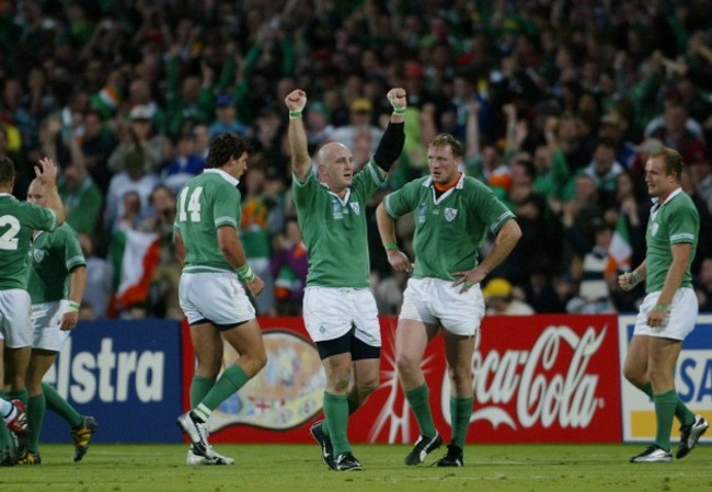 Keith Wood celebrates