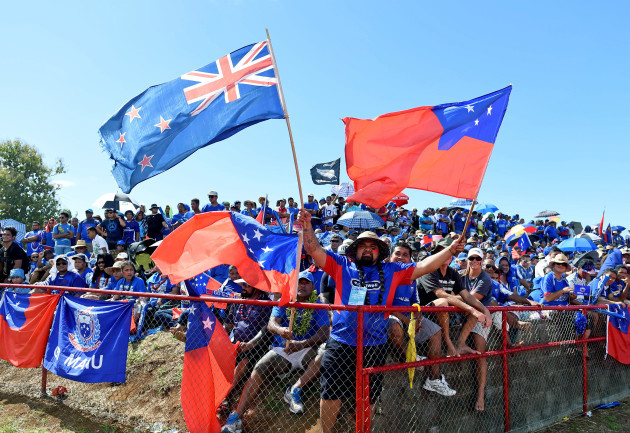 Samoa fans before the game