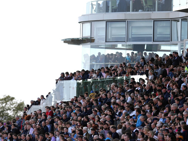 A view of a busy grandstand