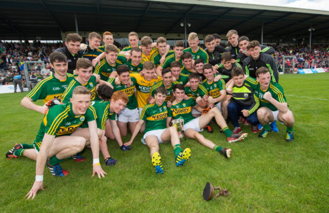 Kerry celebrate with the trophy