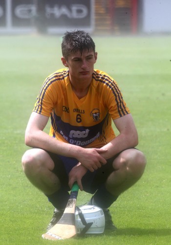 Conor Cleary of Clare dejected after the game