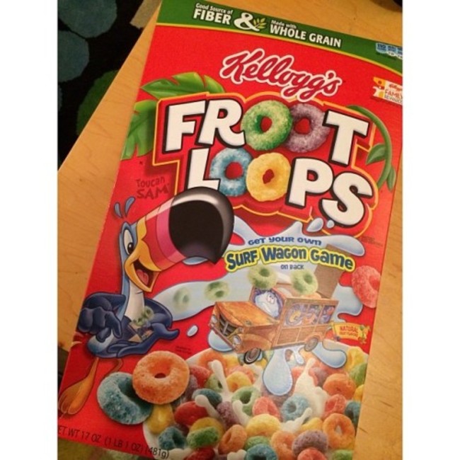 Finally found this in Dublin, the US version of Froot Loops! All time favourite! :D