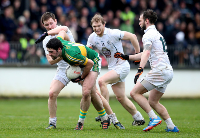 Bryan Sheehan with Eoghan O'Flaherty, Tomas O'Connor and Darroch Mulhall